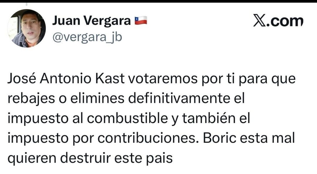 apparatuscm's tweet photo. @vergara_jb @joseantoniokast Jaja ,  supongo partiste feliz a llenar el estanque , scw https://t.co/zaMW9yXUud