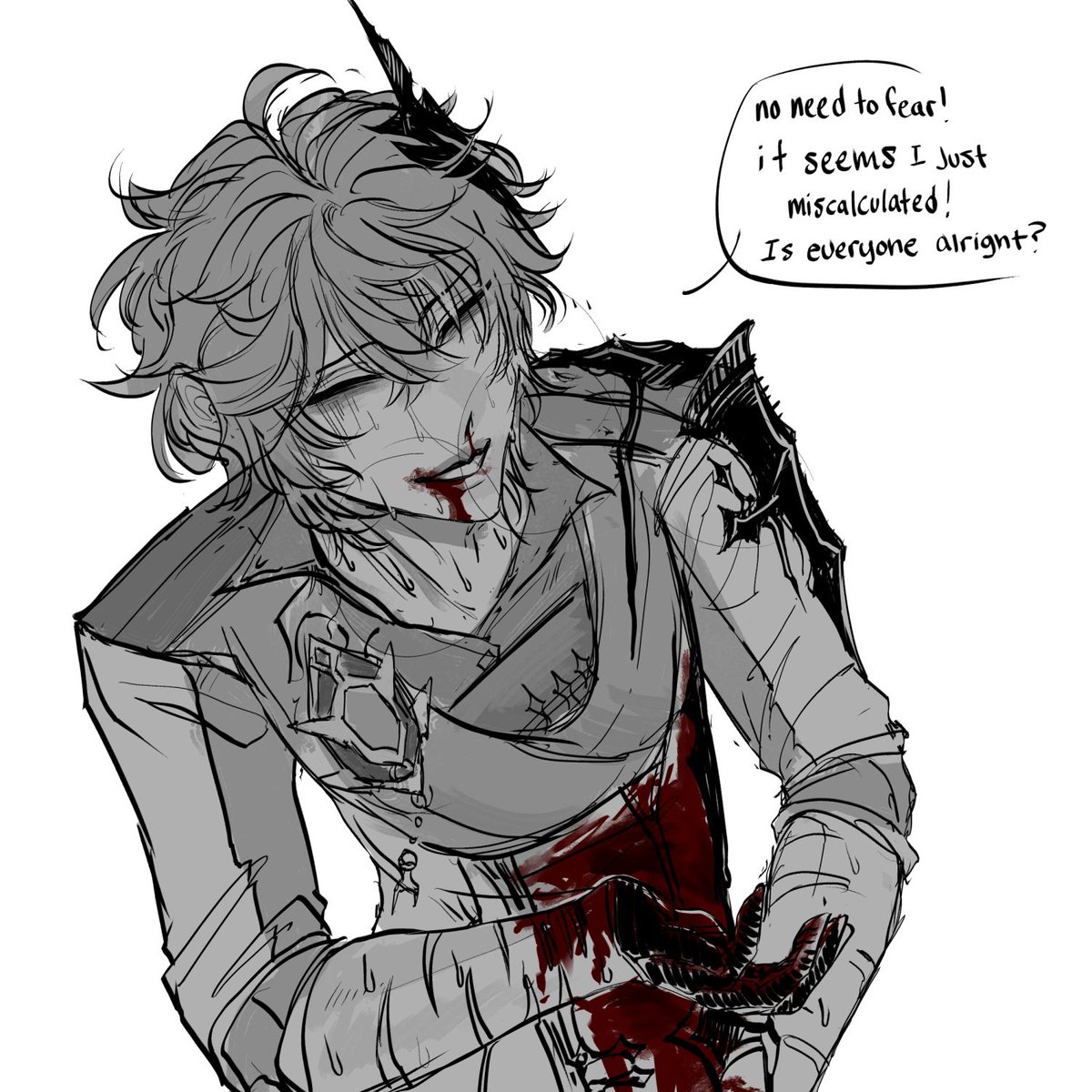 A Noble heart cannot show weakness