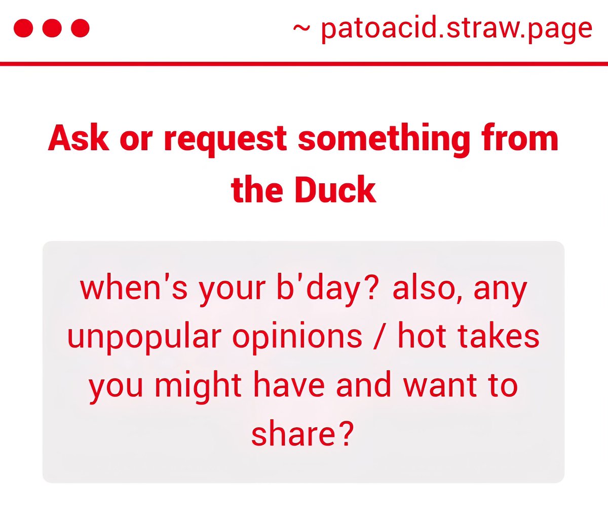 -Oh well that's still a ways off, it's August 7th.

-And honestly, I have nothing bad to say. I've felt very welcome in the EXE community and I appreciate that you like my drawings. 💛