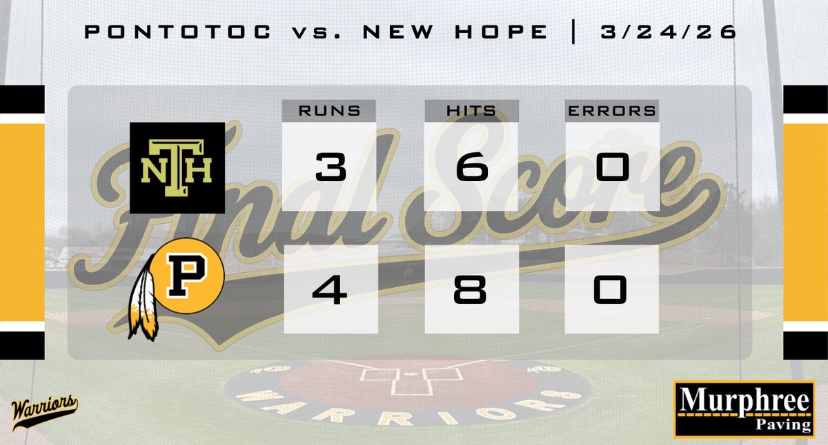 Pontotoc Warrior Baseball tweet media