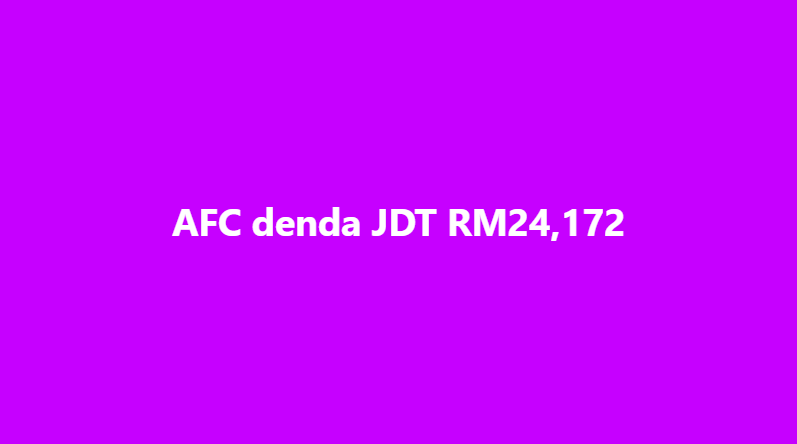 SinarOnline's tweet photo. AFC denda JDT RM24,172

JOHOR Darul Ta’zim (JDT) dikenakan denda oleh Konfederasi Bola Sepak Asia (AFC) susulan kesalahan dilakukan ketika aksi Liga Juara-Juara Asia Elite (ACLE) menentang kelab Jepun, Sanfrecce Hiroshima, Februari lalu. https://t.co/wnoTWcFMVH