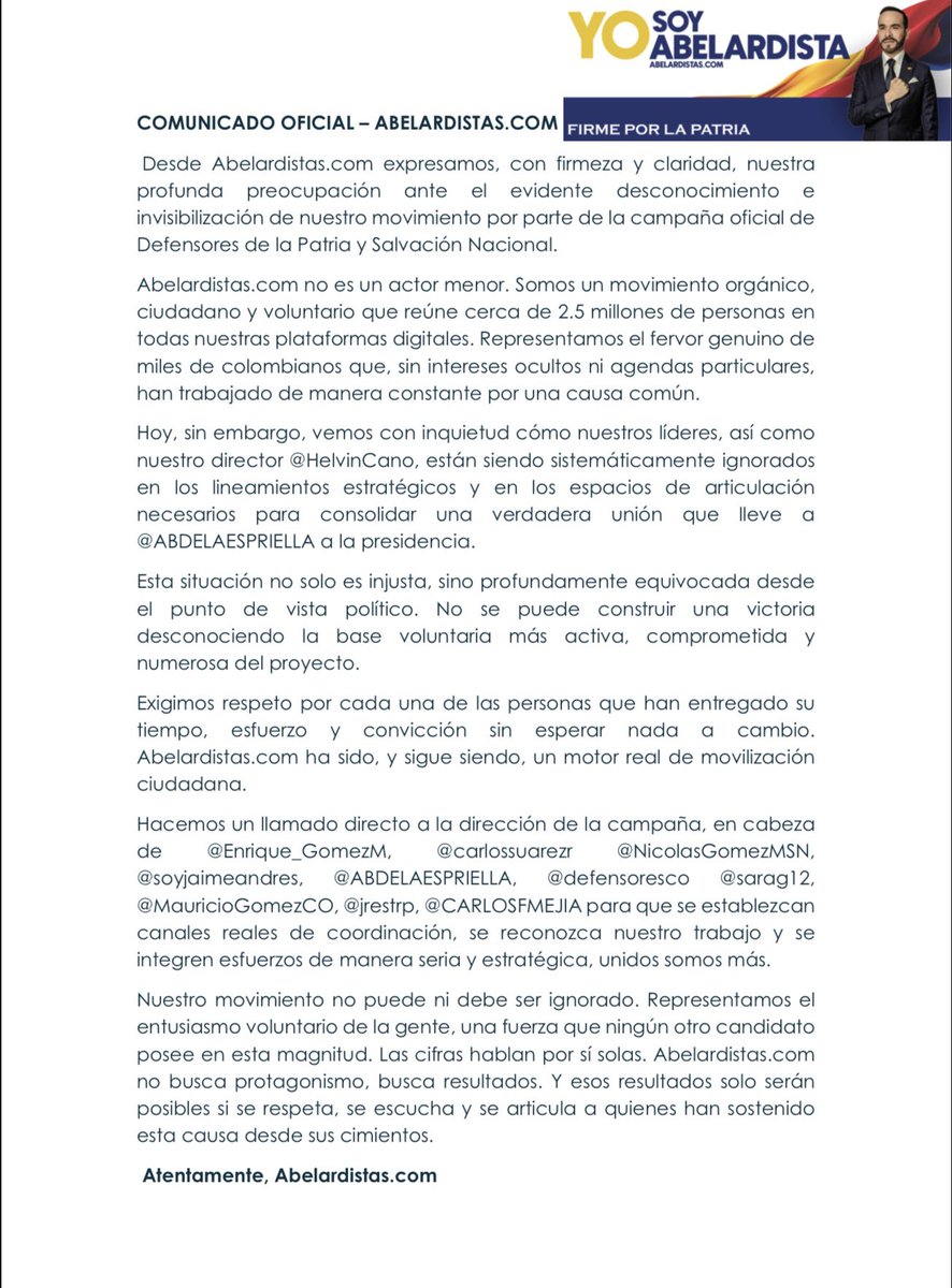 Abelardistas tweet media