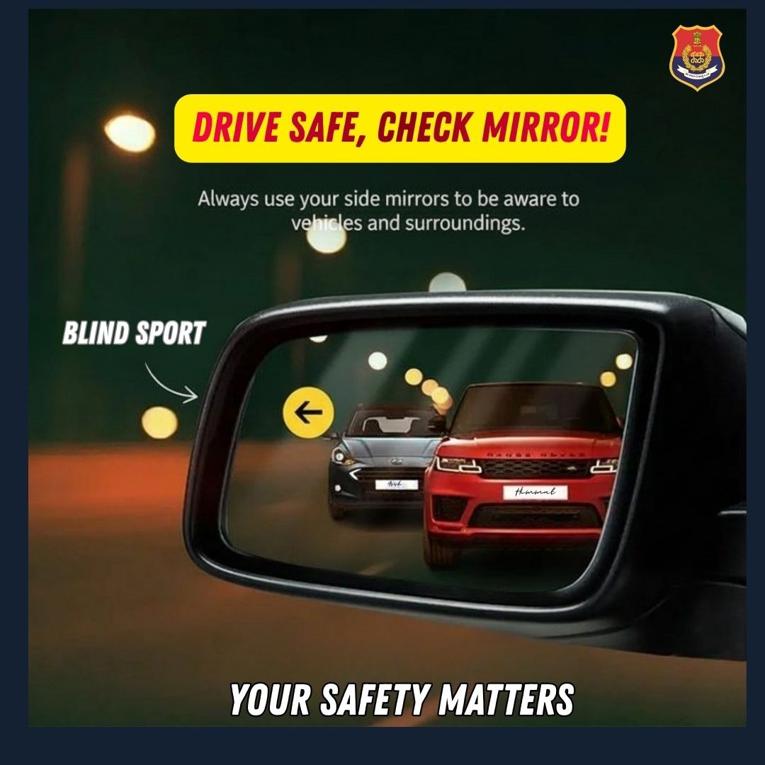 BatalaPolice's tweet image. Check your mirror—because life has no rewind.
#DriveSmart