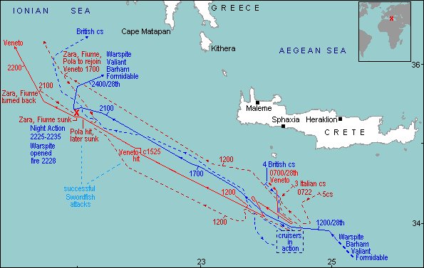URDailyHistory's tweet image. 29 Mar 1941: During World War II, British #naval forces defeat the #Italian fleet off of #Greece during the Battle of Cape Matapan, securing Allied control in the eastern Mediterranean. #OTD #History #ad amzn.to/4sI3xE8