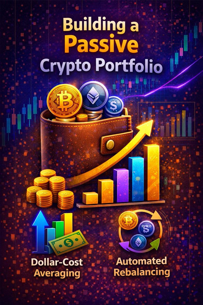 histrading's tweet photo. Building a Passive Crypto Portfolio

A passive crypto portfolio focuses on long-term growth through diversified assets like Bitcoin, Ethereum, and stablecoins. Strategies like dollar-cost averaging and automated rebalancing help reduce risk and maintain consistency. It’s a smart way to grow wealth without constant trading.

#PassiveIncome #CryptoPortfolio #LongTermInvesting #CryptoStrategy #Blockchain #WealthBuilding 📈