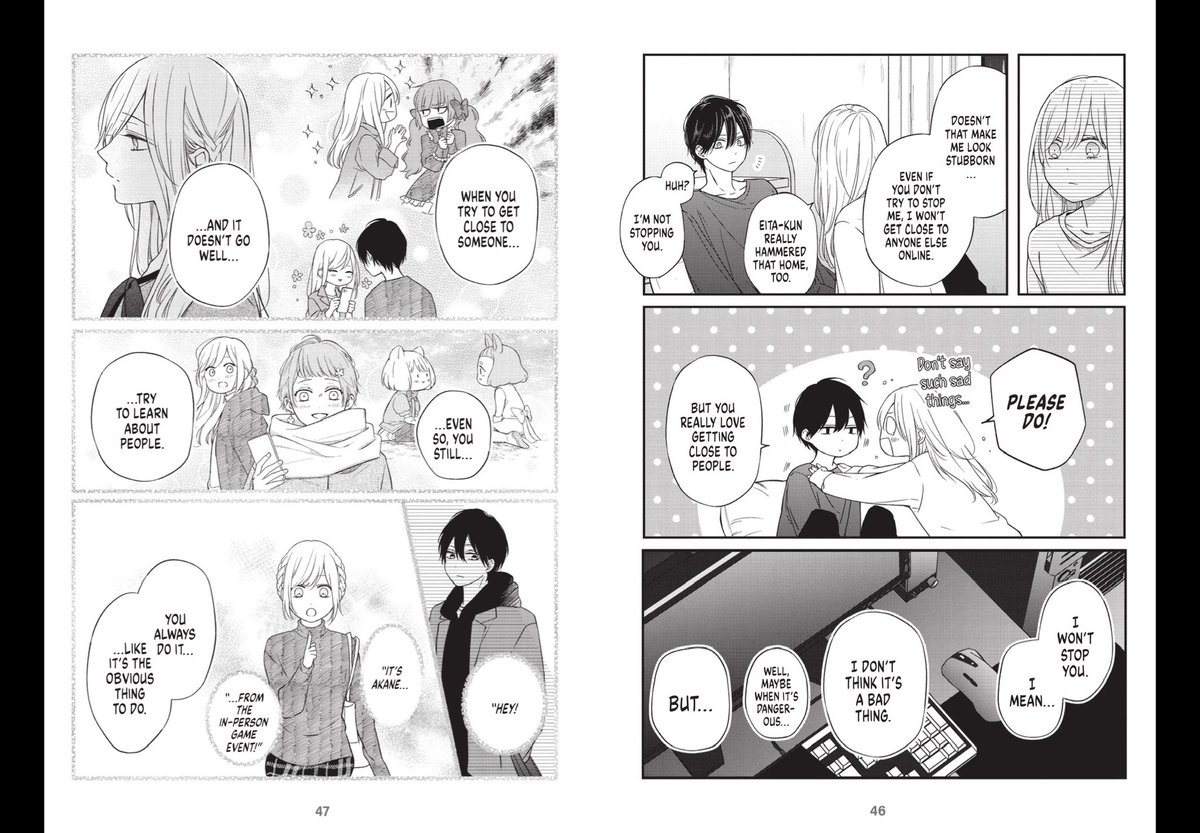 Shikebi's tweet photo. “When you try to get close to someone and it doesn’t go well, even so, you still try to learn about people. You always do it like it’s the obvious thing to do. The fact that we’re together right now is mainly thanks to you. And that’s what I like about you.”

“I love you.” ❤️ https://t.co/raR6Ul2xJ6
