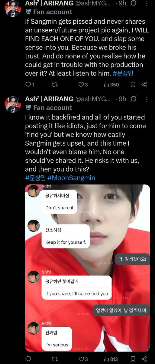 ⚠️ TO ALL SANGMIN ROLEPLAYERS ⚠️

Halo, guys. Mulai sekarang, untuk RP Sangmin yang sering upchar atau membagikan konten dari Bubble, tolong dihentikan ya. Aktornya sendiri sudah menyampaikan secara langsung agar konten Bubble tidak disebarluaskan dan dibagikan ke publik. Thanks.