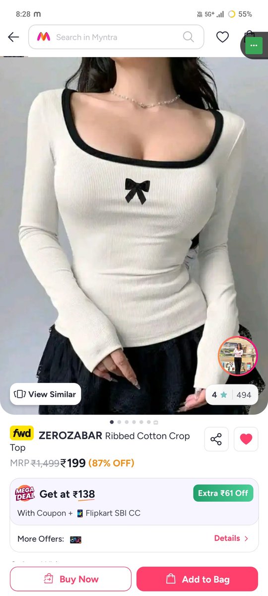 WHOAMIPIGGY's tweet photo. @Dearme2_ Buying products😂
4⭐⭐⭐⭐rating
On myntra🛒
Mrp 1499❌
Off price 199✅
https://t.co/m78GcHs2Tv
Social media❤️
Pinterest
Youtube 
Instagram
Facebook https://t.co/UjnduyWGwi