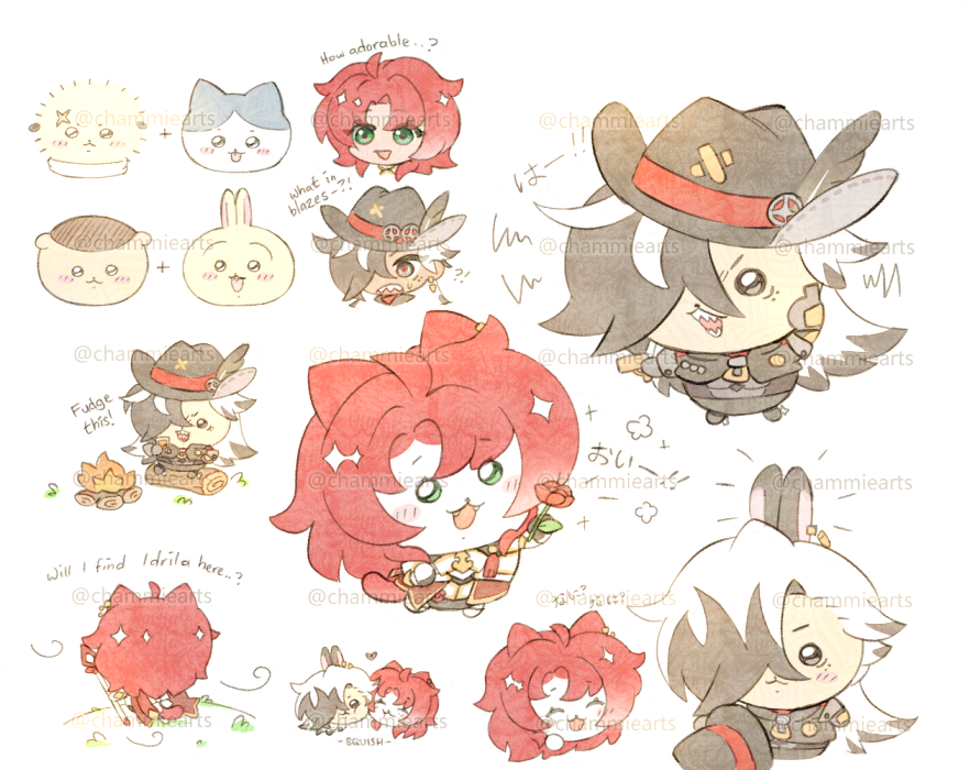 chammiearts's tweet photo. 🪦🌹

they stumbled upon a strange world..
#bootgenti #ちいかわ https://t.co/ejl0iiQ52e