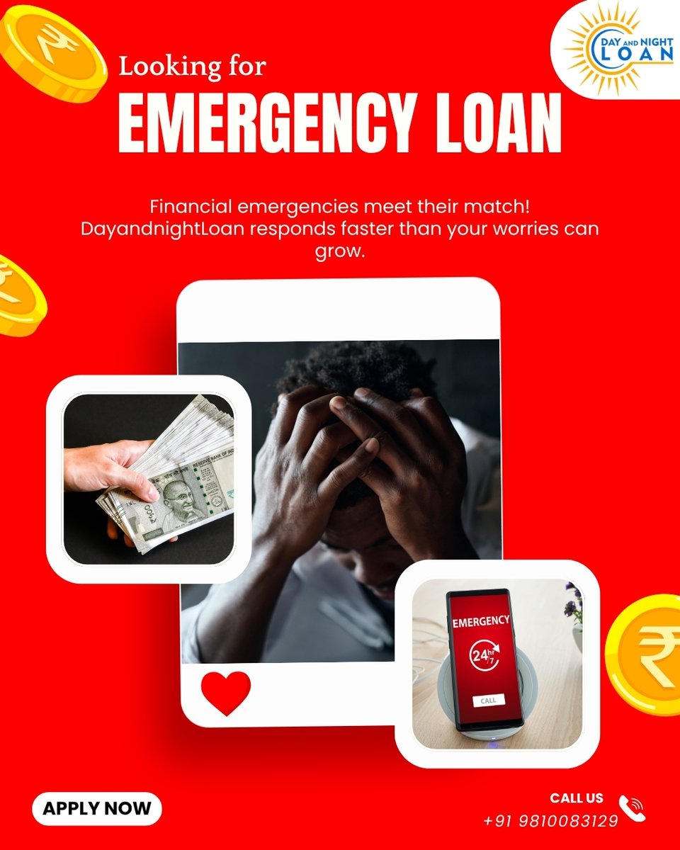dayandnightloan's tweet image. Worry grows slow when help arrives fast. We're your rapid response! 🚨
#EmergencyLoan #DayAndNightLoan #RapidResponse #MatchYourNeeds #FasterHelp