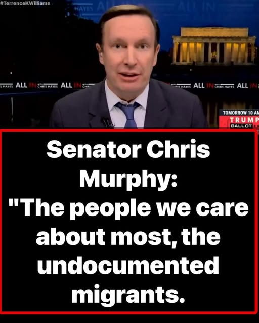 TRUMPGIRL_STL's tweet image. Senator Chris Murphy: “The people we care about most — the undocumented migrants.”
Chris Murphy says he believes most Americans do care about undocumented migrants — and that they should have freedom and the ability to live in a country of their choice.