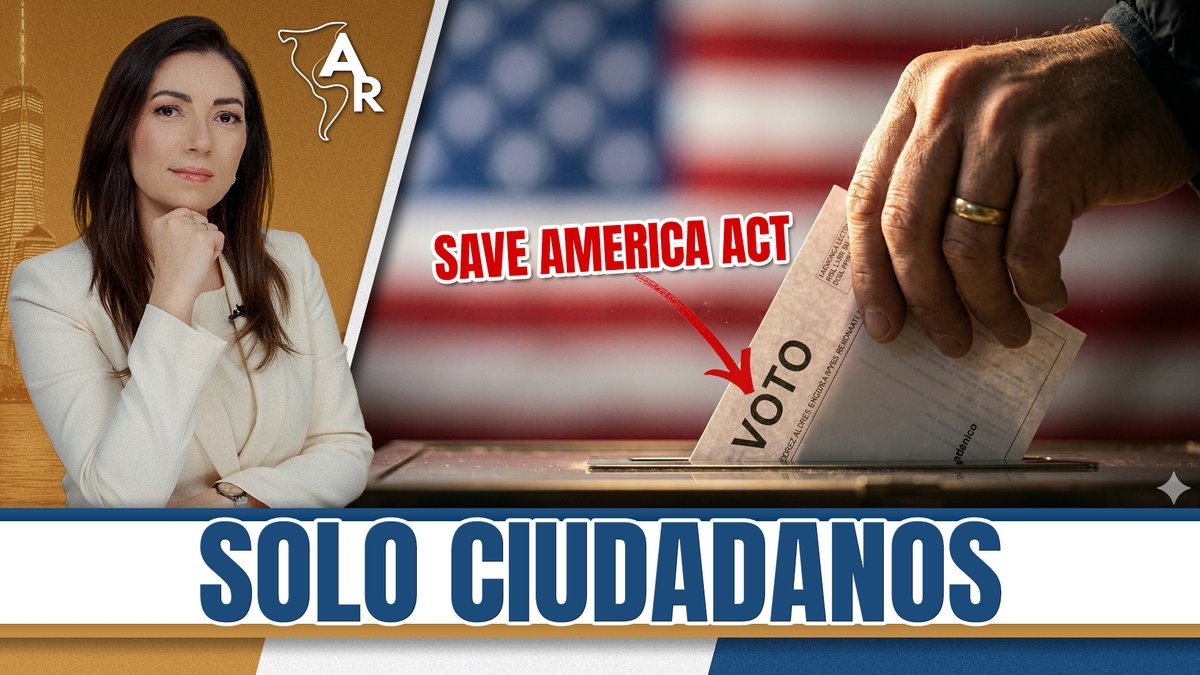 EpochTimesEs's tweet image. Hoy en América Revelada hablamos de un tema controvertido en Washington, pero mucho más simple en la calle: el SAVE America Act, la propuesta que busca exigir prueba de ciudadanía al registrarse para votar en elecciones federales.

Por: @ElinaVillafane 

 #trump #SAVEAmericaAct