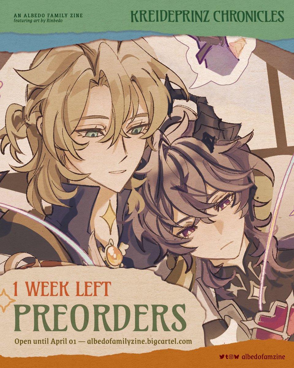 Kreideprinz Chronicles: Albedo Family Zine tweet media