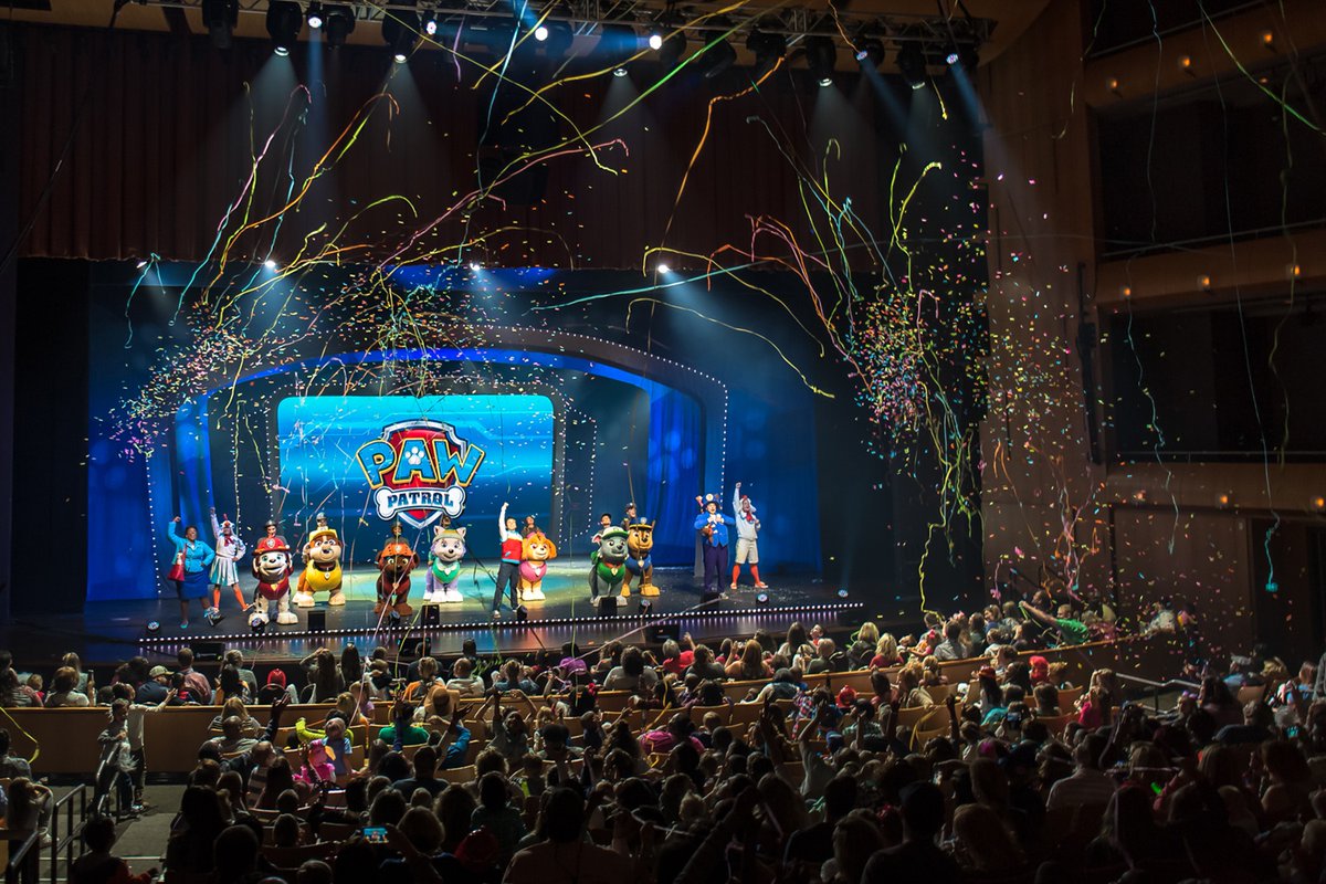 OnlyTasmania's tweet photo. PAW Patrol Live! Race to the Rescue @ MyState Bank Arena Hobart 
  
The PAW Patrol are on a roll and LIVE on stage!  

Heads up 

https://t.co/N9ZUTsYRma https://t.co/wJLfqyKtlQ