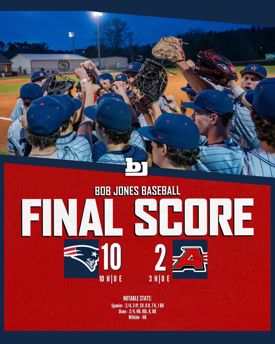 Bob Jones Baseball tweet media