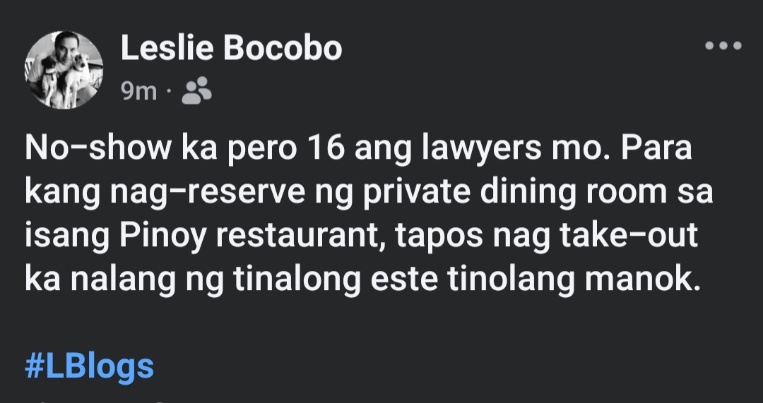 Leslie Bocobo tweet media