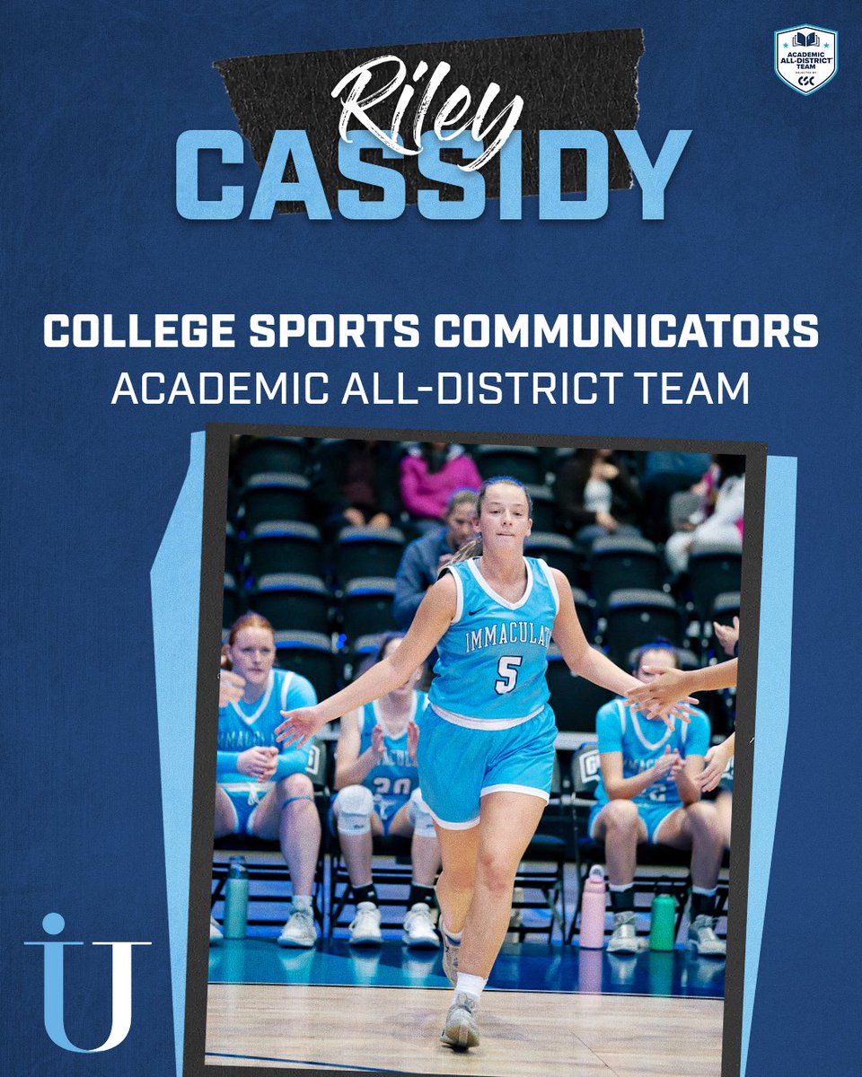 IUMightyMacs's tweet photo. Huge congrats to Olivia Ettorre, Riley Cassidy, and Carly Coleman of Immaculata Women’s Basketball on earning College Sports Communicators Academic All-District honors! 📚🏀
Excellence in the classroom AND on the court—proud moment for the Macs.
#RollMacs https://t.co/s9kHuMoEVF