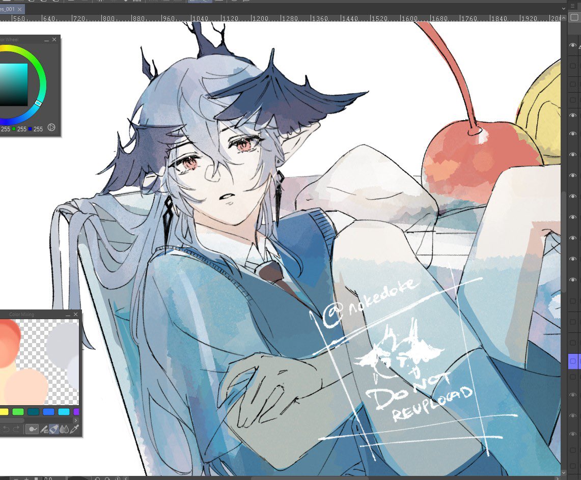 nokedoke's tweet image. spreading my chicken wing boy agenda
WIP!

#logos #arknights #sundayhsr