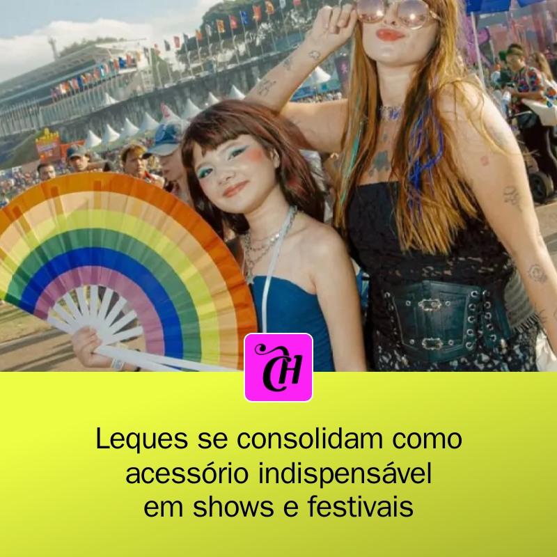 CAPRICHO's tweet photo. 🚨🕺 No Lollapalooza 2026, os leques estão dominando! Eles não são só para se refrescar: representam resistência e expressão da comunidade LGBTQIA+! 🎉✨ Descubra como este acessório se tornou um símbolo nas festas! #Lollapalooza #Leques #Cultura
https://t.co/3WOcUhCeCr https://t.co/bZQsyX7Dda