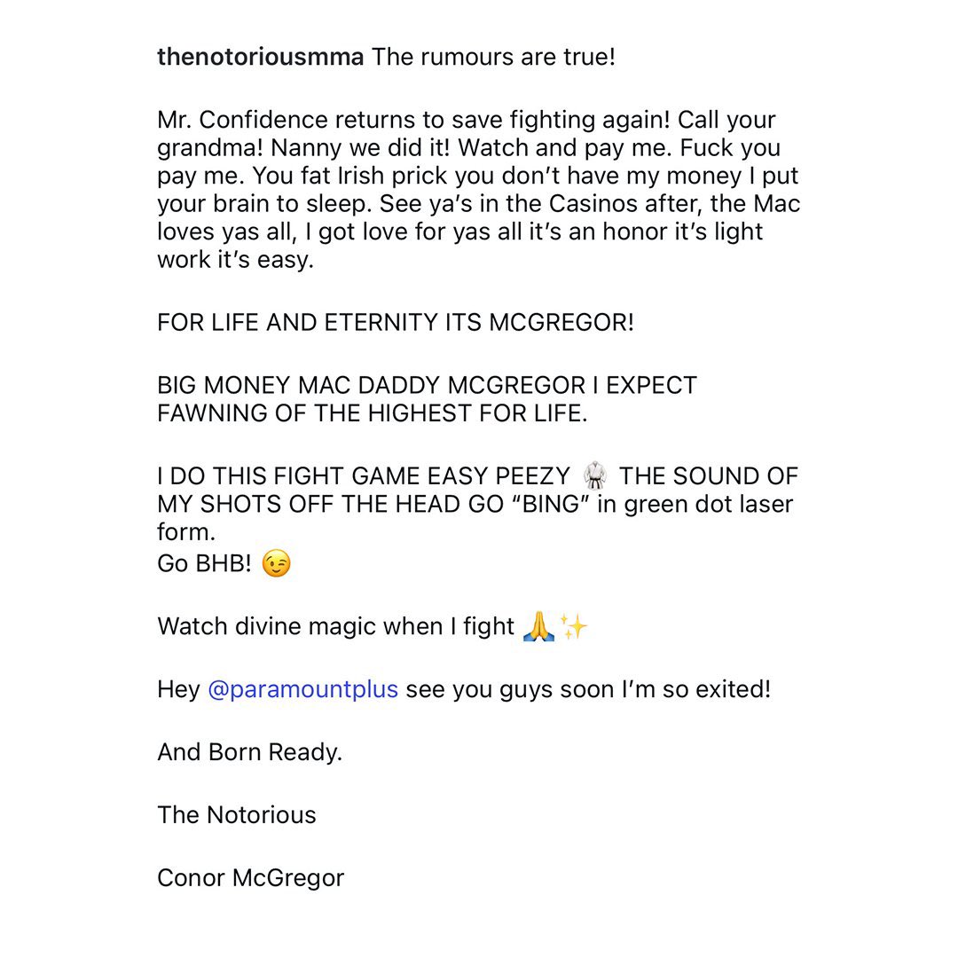 CageSide Note tweet media