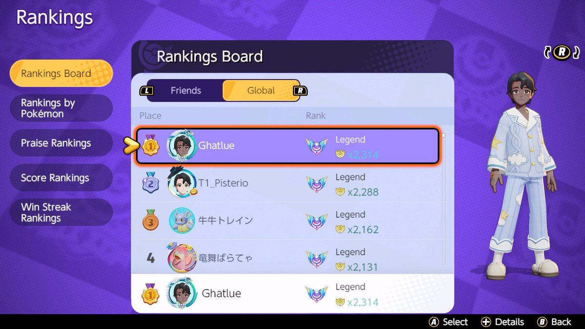 Ghatlue's tweet image. Reached Rank1 in my Fav game Pokemon Unite. Big thanks for the late night NA Stacks @mqldif the 4am gaming session been pretty fun.

One day @PokemonUnite  surely rewards Top100 players with a sticker or something. 🐿️
#PokemonUNITE #UniteEsports #Rank1