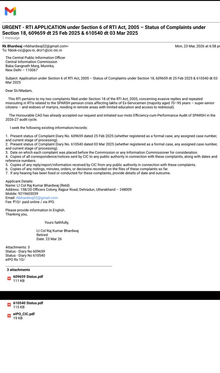 Lt Col R K Bhardwaj (Retd) tweet media