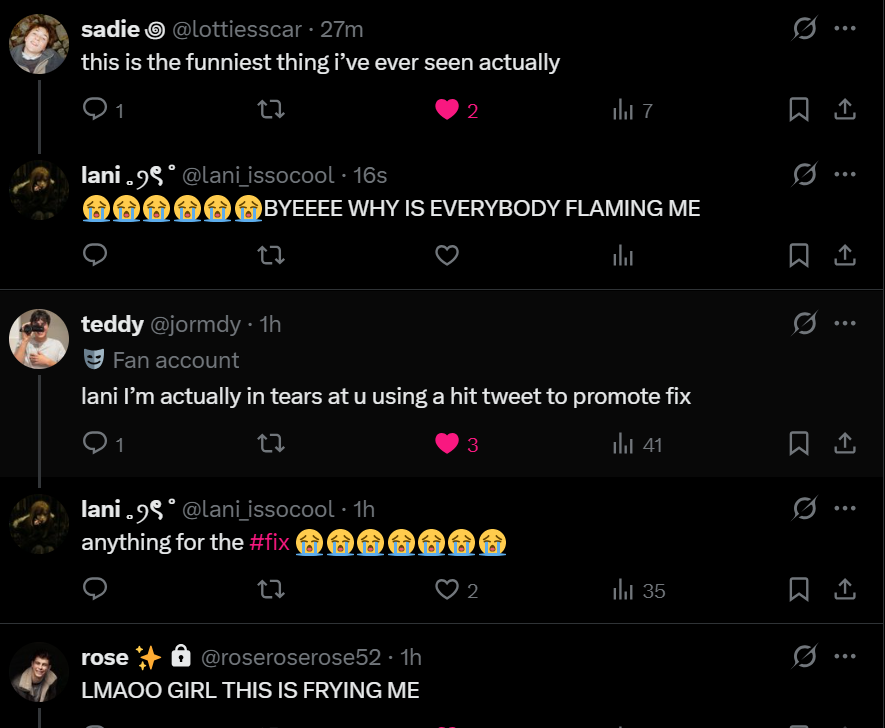 lani_issocool's tweet image. YALL FAKE ASF #fix #sramhr