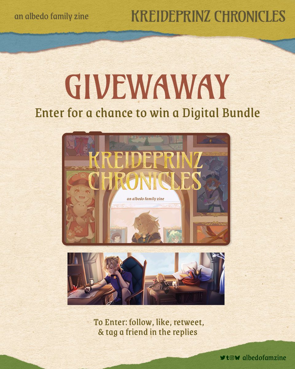 Kreideprinz Chronicles: Albedo Family Zine tweet media