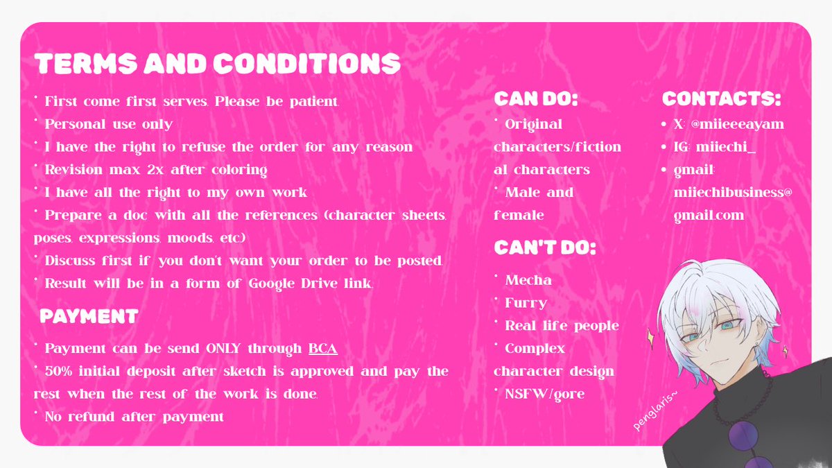 Miie c: | COMMS OPEN tweet media