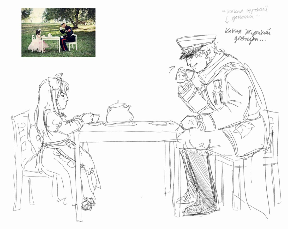 j2orou's tweet photo. sketch of ivan and natalya (the sizes don’t make sense but the reference reminded me of them) #aphrussia #aphbelarus https://t.co/PFww6JGW7l