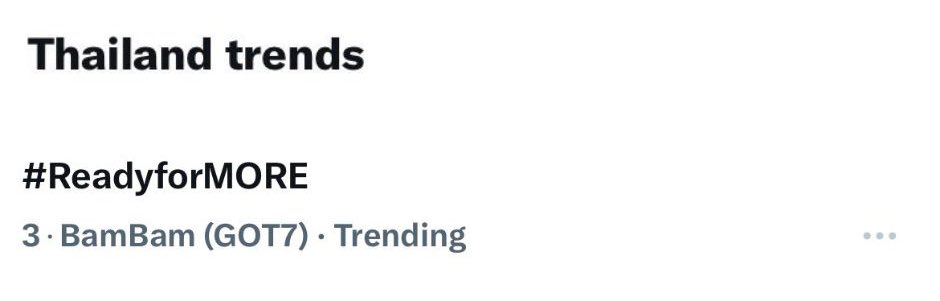 ที่ 3 เทรนด์ไทยแล้วทุกคนฮึบไว้ทำได้!! #ReadyforMORE