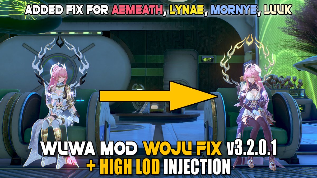 WuWa Mod Woju Fix For Aemeath, Lynae, Mornye &amp; Luuk | WWMI Mod High LOD ... youtu.be/9dBnp0R2Osk?si… via <a href="/YouTube/">YouTube</a>