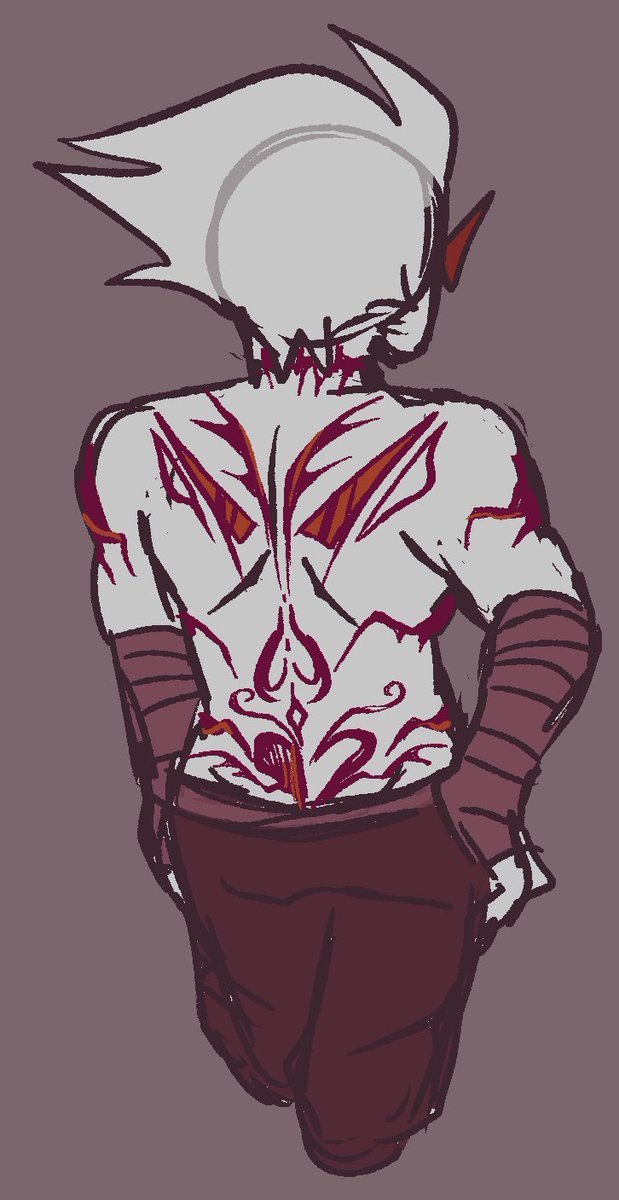 Strawberrypu11's tweet photo. Tattoo idea for UltDirk (his ass does NOT deserve something this cool😒❌)
[🧡🗡️]
#UltDirk #DirkStrider https://t.co/ZCv4hRw79Y