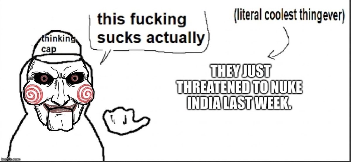 Nuking India was promised to us by Baal 3000 years ago.