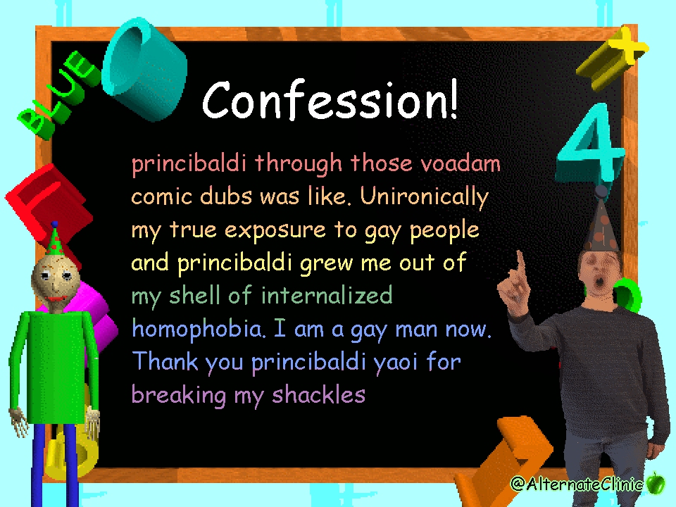 Baldi's Basics Confessions! tweet media