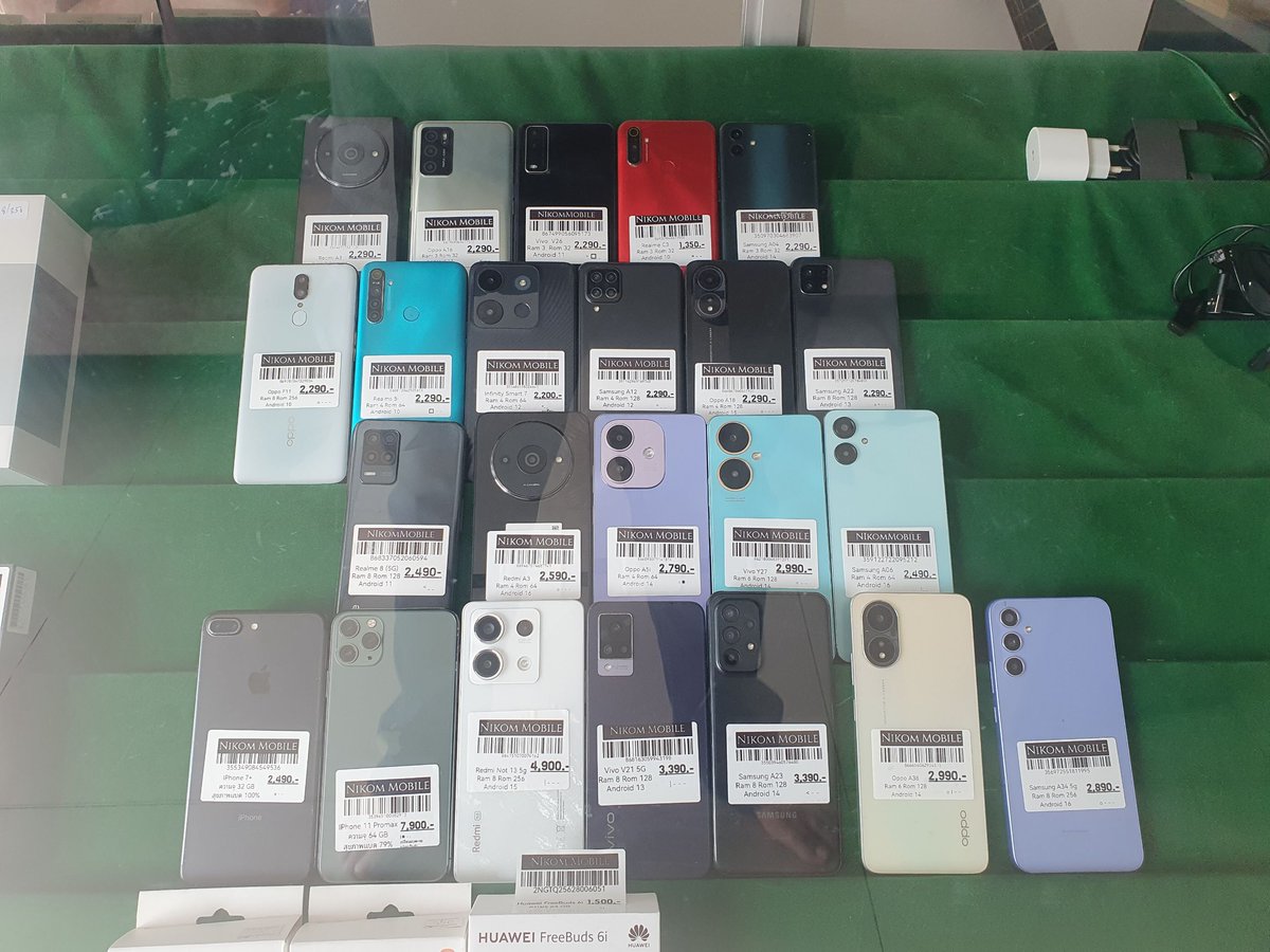 NikomPhone's tweet photo. มือถือราคา��ูก ไอโฟน รุ่นอื่นๆมากมาย
ราคาเป็นกันเองมีประกันเครื่องให้ด้วย
เข้ามาดูเครื่องที่ร้านหรือลองเล่นดูได้นะครับ
ทักแชทสอบถามเพิ่มเติม หรือ 📞0877744642
https://t.co/h7IEUdyfwc https://t.co/cAJhSxbUky