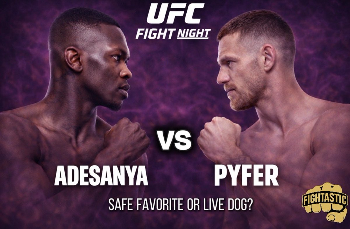 FightasticPicks's tweet image. UFC Fight Night: Israel Adesanya vs Joe Pyfer Prediction

Safe Favorite or Live Dog?

Pick reveal is in the video: youtu.be/pAM3EJ7jizY?si…

#UFC #Adesanya #Pyfer #MMA