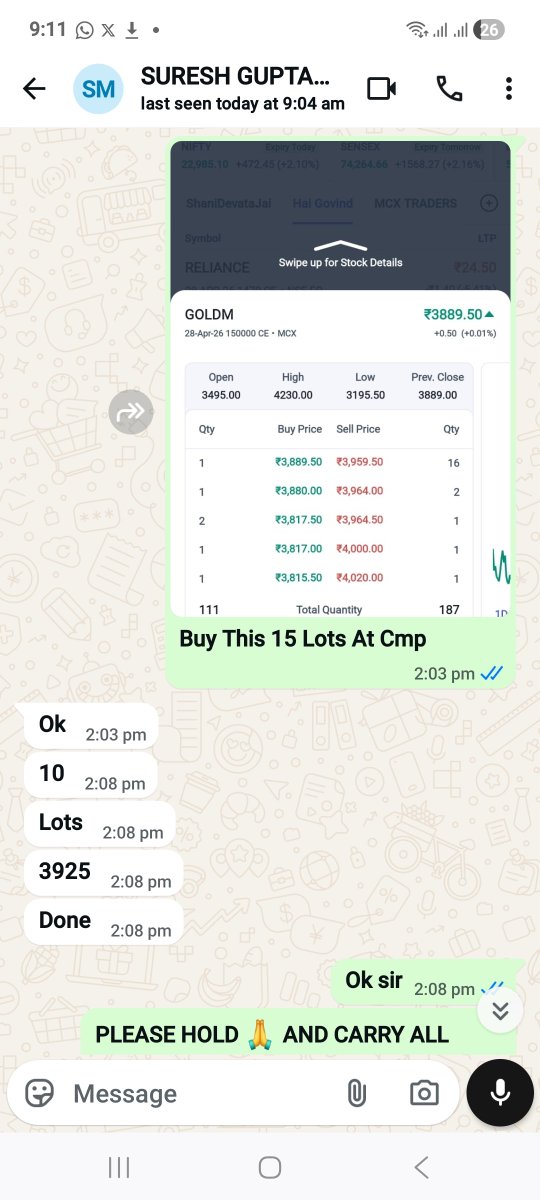 arbindtiwariT's tweet image. #optiontrading #OptionsTrading #OptionsTrade 

GIVEN YESTERDAY TO EVERYONE..

AND TODAY AGAIN BOOKED PROFIT 

ITS REALLY HUGE...

Again And Again Saying..

Join My Hand Only For Best Committed Returns