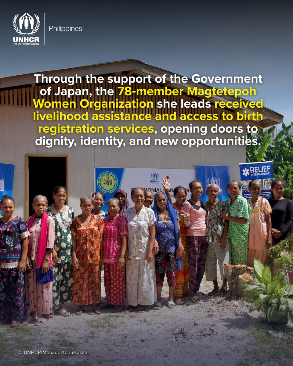 UNHCRPh's tweet photo. With support from @AmbJPNinPH, UNHCR and @ReliefIntl are helping Sama Bajau communities in building sustainable sources of income that will enable them to invest on birth and civil documentation. https://t.co/R5qxPPDEmh