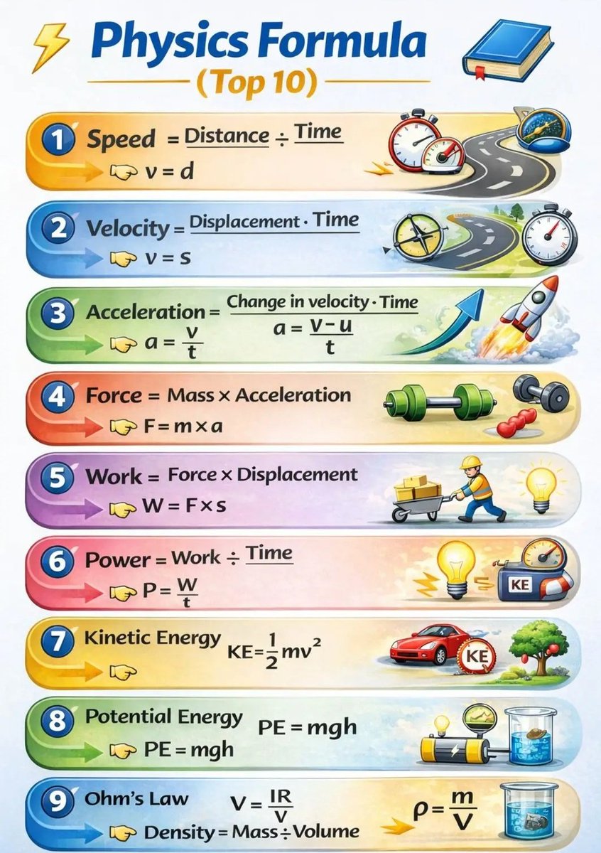 Learn Physics Formula