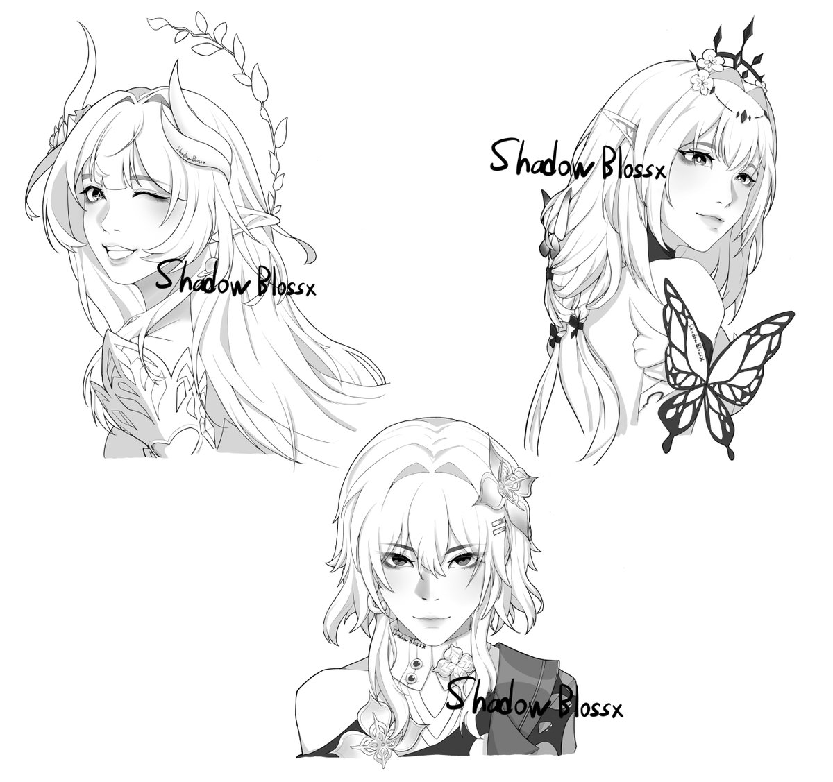 ShadowBlossx's tweet photo. Lineart

#HonkaiStaiRail #HSR #Castorice #Cyrene #Evernight https://t.co/UARw8MY7eG