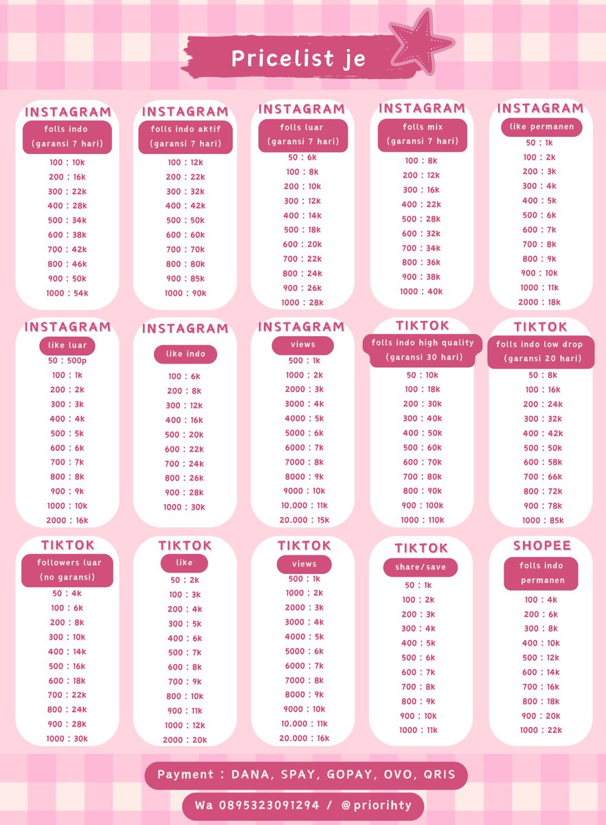 Je 🎀 | jual folls followers views like tweet media