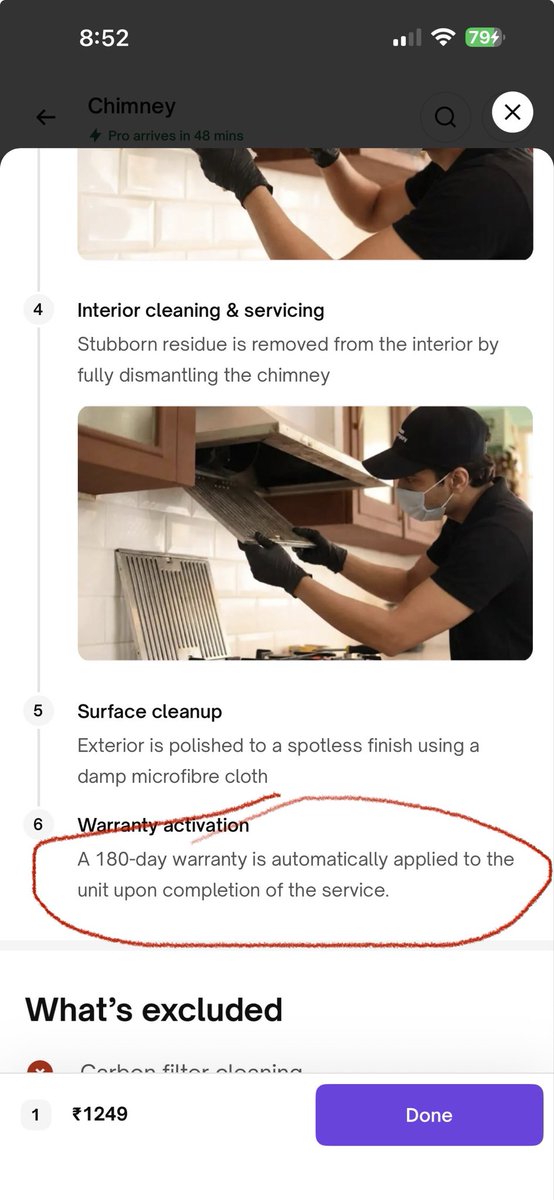 cashcharya's tweet photo. @urbancompany_UC  cheating by mis-selling of deep chimnee cleaning mentioning 180 day warranty where giving just 10 days after servicing .

Stop this cheating . https://t.co/LwebzDW3a7