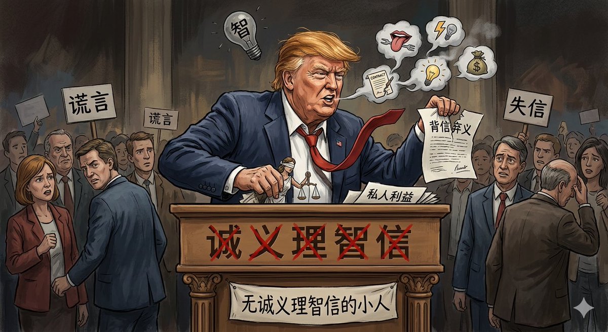 etc0eth's tweet photo. The weakness of a country is never defeated by the enemy, but demolished by its own people. Trump is dismantling America's allies, credibility, economy and the rule of law with his own hands. It's not that he doesn't know, but that he doesn't care. https://t.co/f3F6dQB1Vd