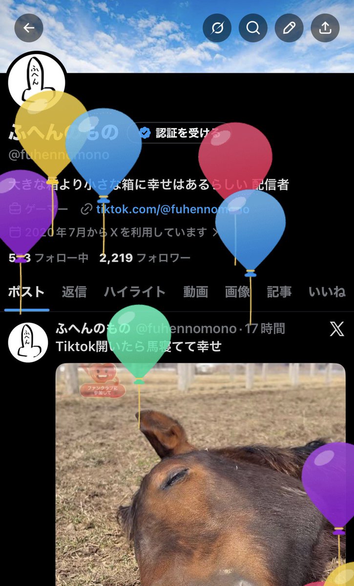 ふへんのもの tweet media