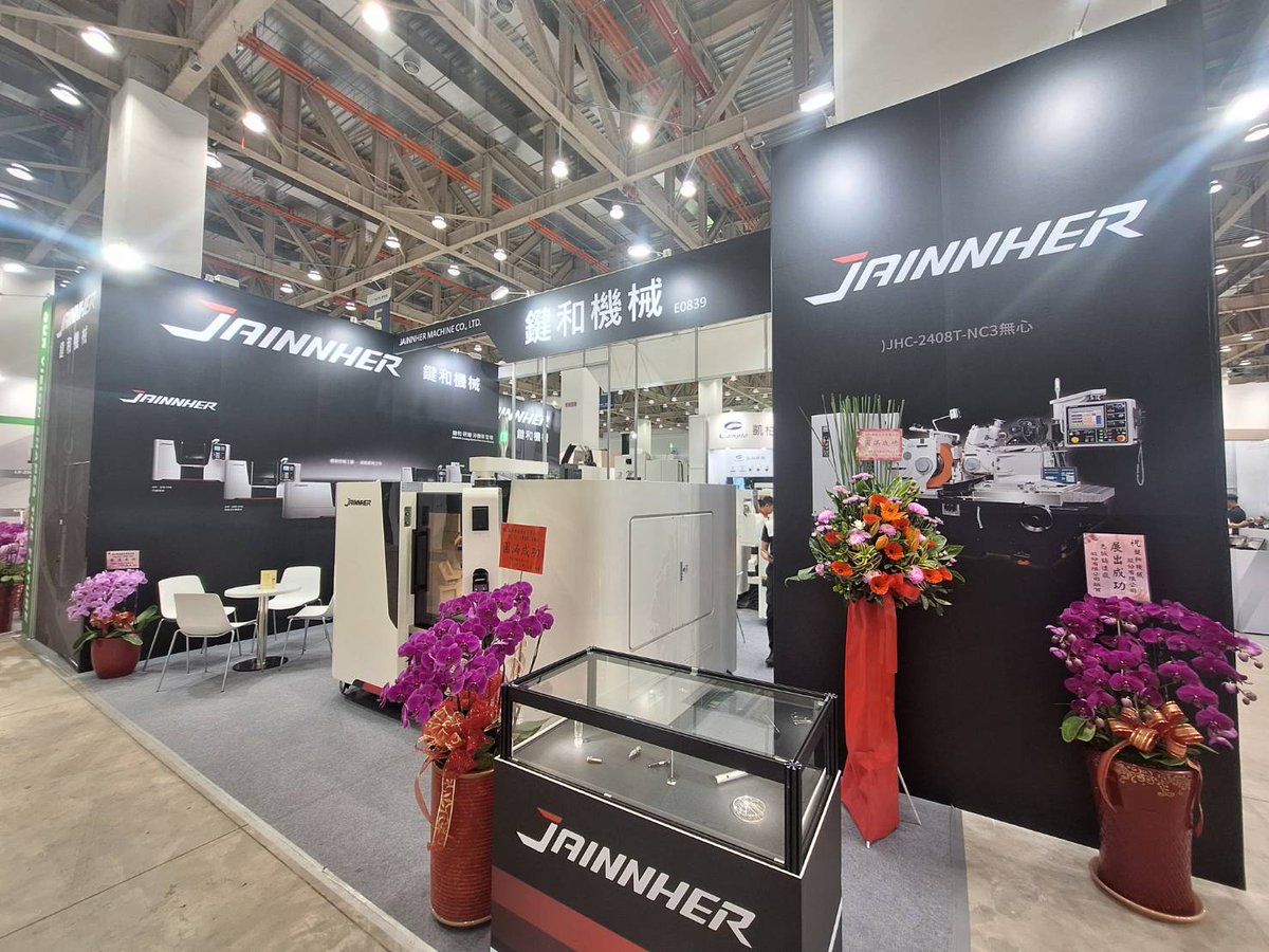 JainnherM's tweet image. Speed, stability and smarter use of manpower — this is JAINNHER’s answer at #TMTS2026. Visit our booth E0839 during March 25–28 and experience the rhythm of high efficiency production firsthand.
#Jainnher #grinding  #grinder #machinetool #machinery #HMI #solution #manufacturing