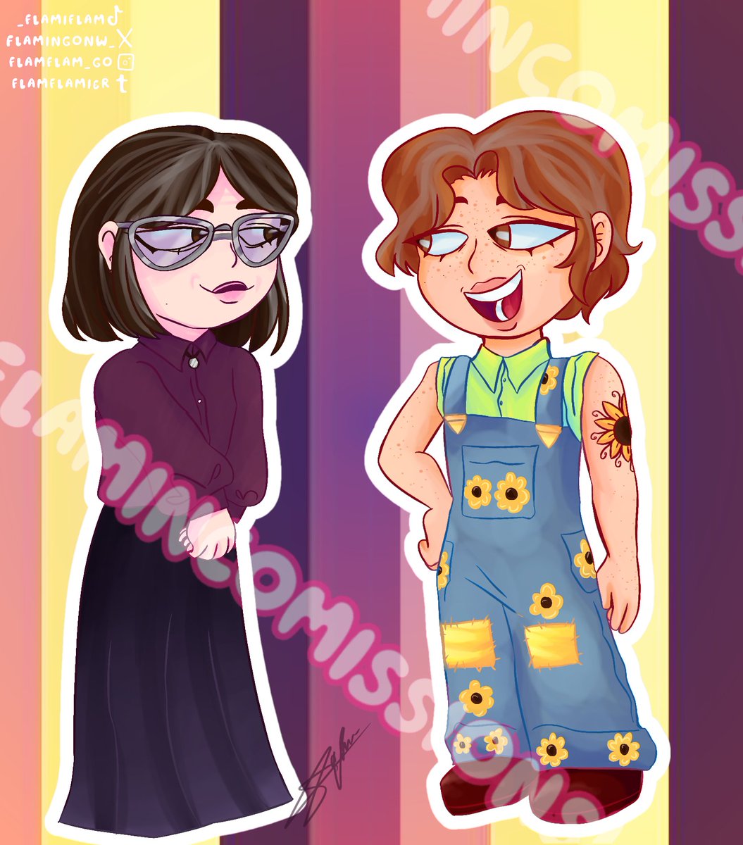 FlamingoNW_'s tweet photo. ✨‼️CREDIT TO THE CREATORS OF THESE OCs‼️✨
Want a commission? DM me!
#ocart #digitalarwork #art #selfinsert #shipping #love #comms #commisionsopen #takingcomms https://t.co/WRXgb3d9n7