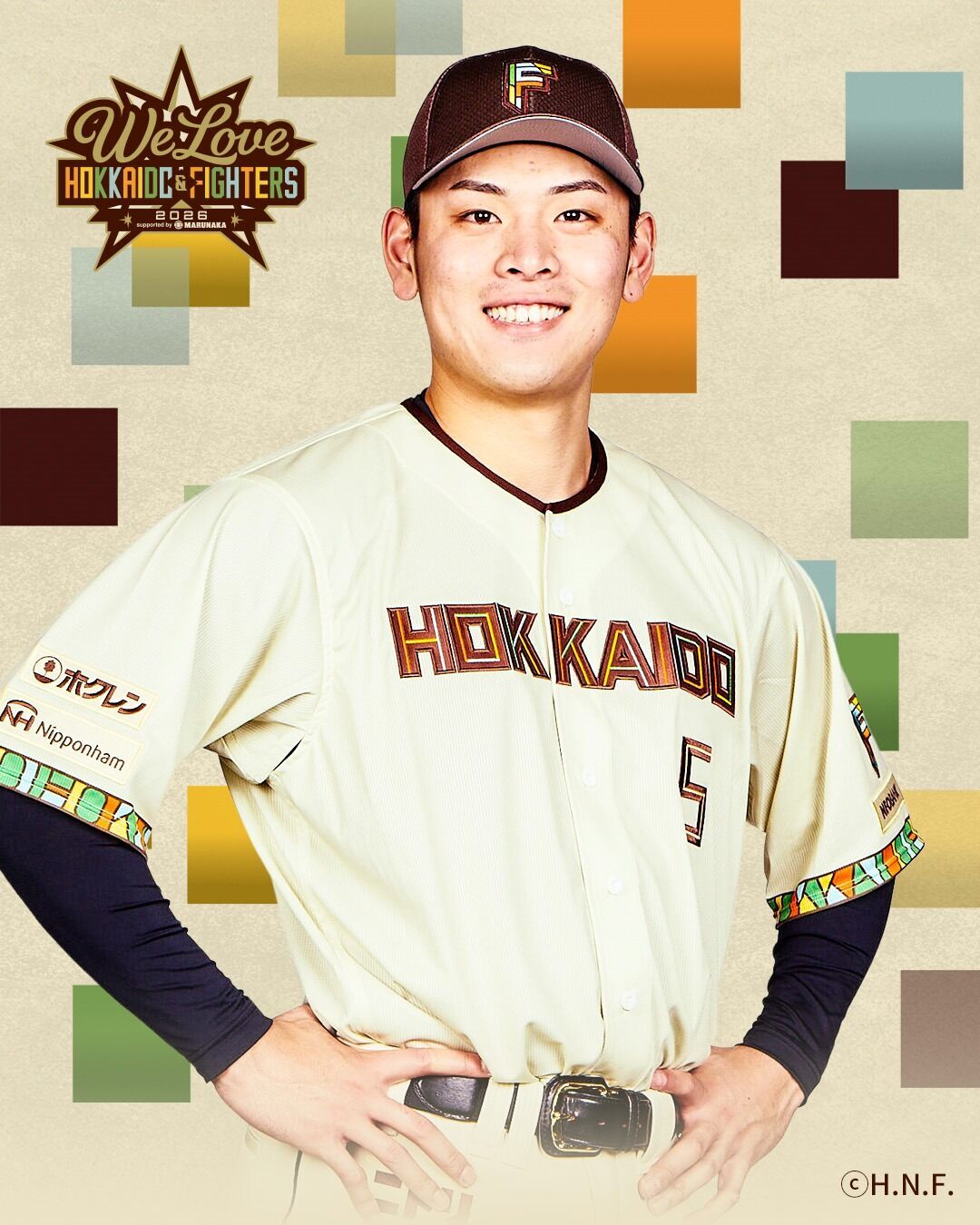 野村佑希　北海道日本ハムファイターズ　ユニフォーム　新品未使用タグ付き　5番 北海道日本ハムファイターズ グッズ【公式】 on X: 