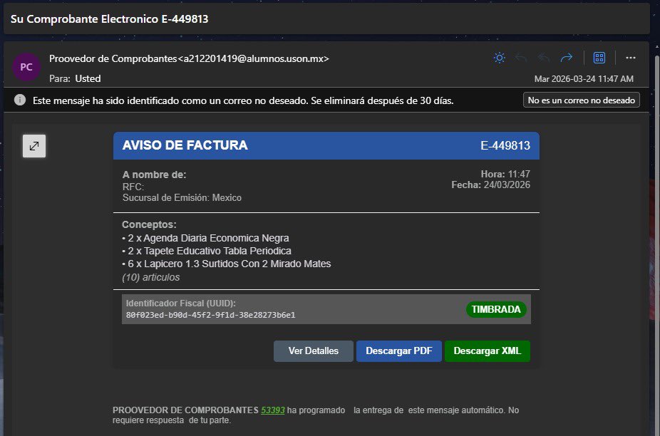 L_Montes's tweet photo. Hey @SoyUnison les hackearon su servicio de correo, estan enviando phishing  #itsatrap #phishing #estafa https://t.co/8pSqvpA4a0