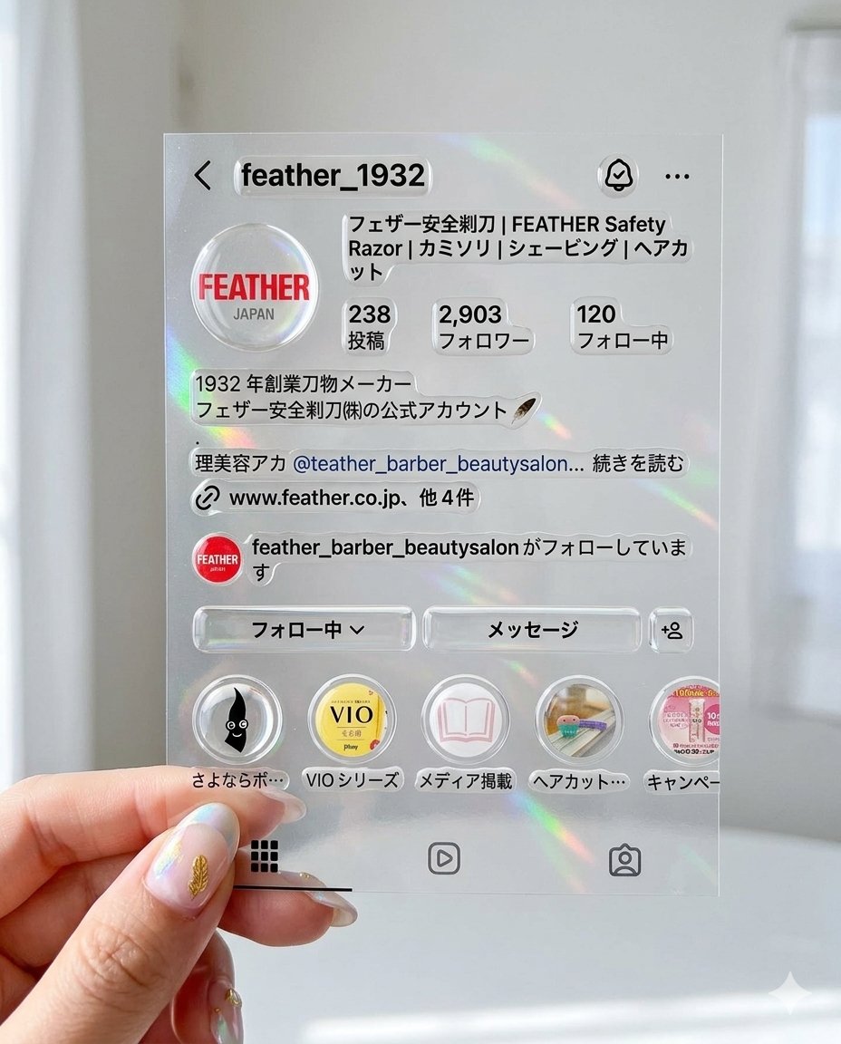 ボンドロシール風プロフ画像
爆誕させてみました🔥
ぷくぷくかわいい…！

フェザー公式インスタでは、
VIOのお話など
人に聞きにくい内容も
発信していきます🌸